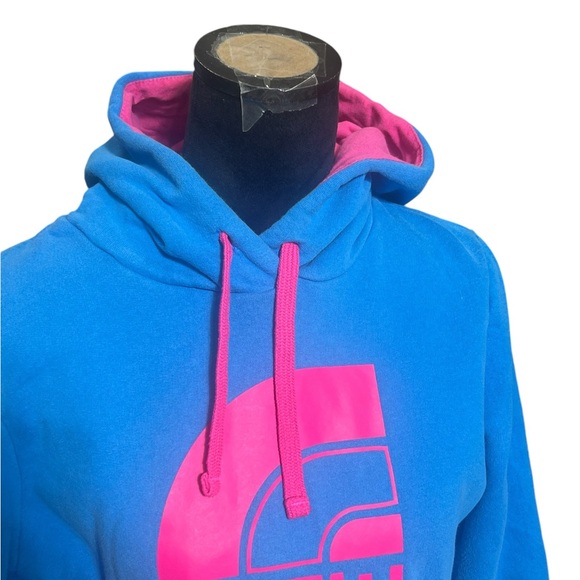 The North Face, Medium, Blue/Pink, Pullover Hoodie. @36 - Picture 7 of 10
